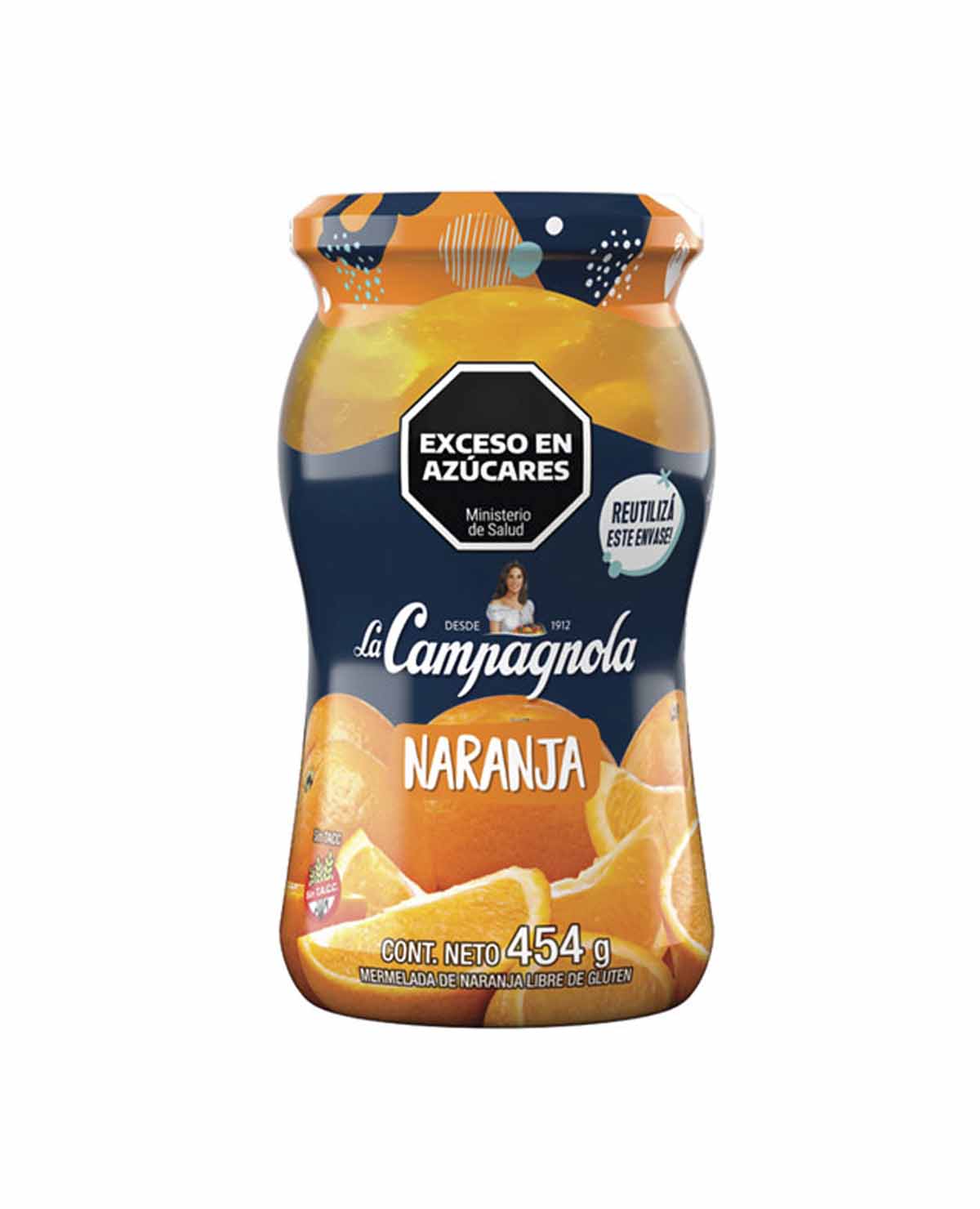 Mermelada La Campagnola Naranja x 454 Gr